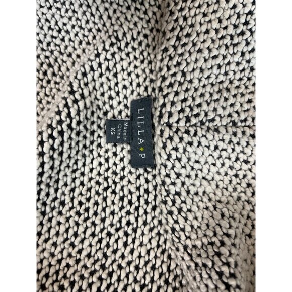 Lilla P Women's Grey Long Sleeve Knitted  Overlap Zip Jacket  Sz XS - Picture 5 of 7